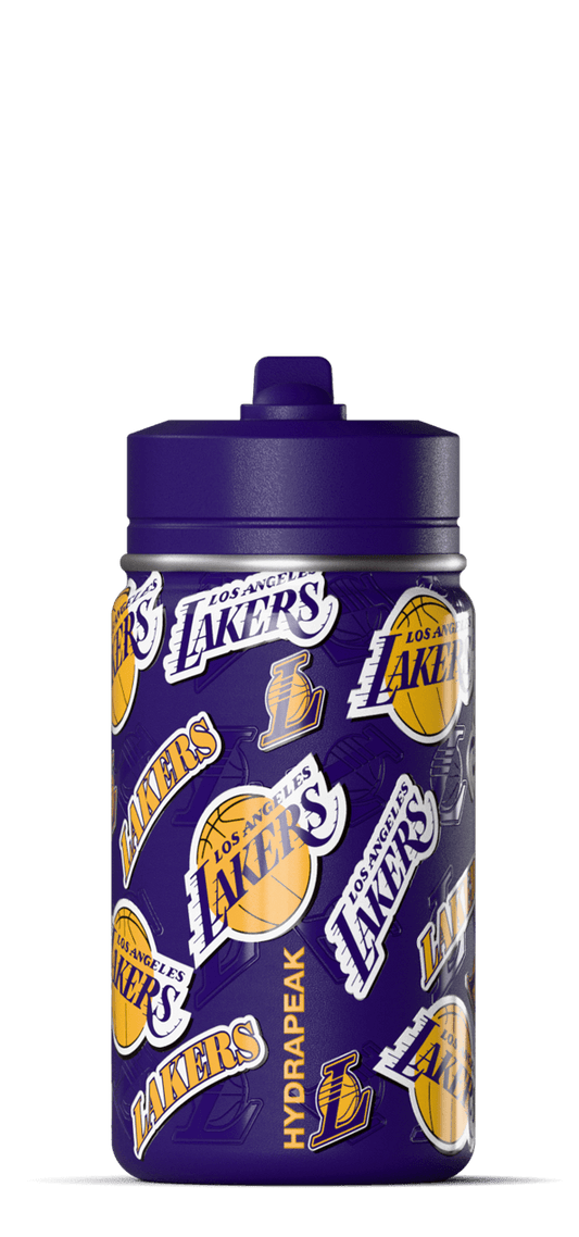NBA 14oz Kids Water Bottle with Straw Lid - Los Angeles Lakers