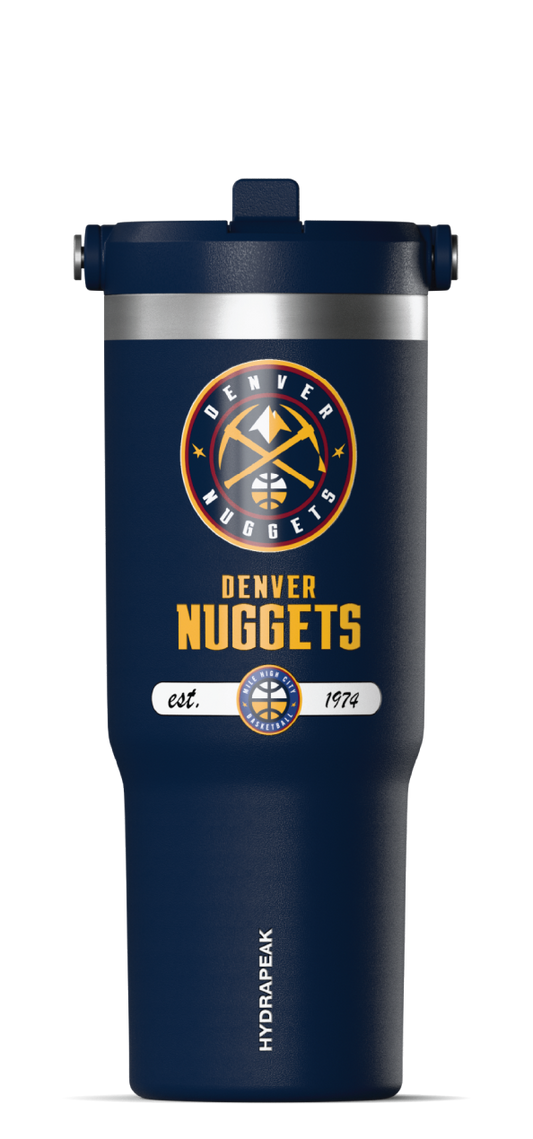 NBA 32oz Nomad Tumbler with Handle and Sip Lid - Denver Nuggets