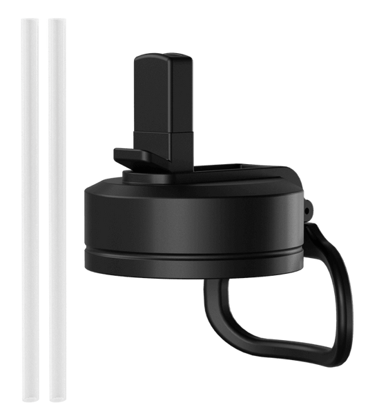 Straw Lid / Black - Black
