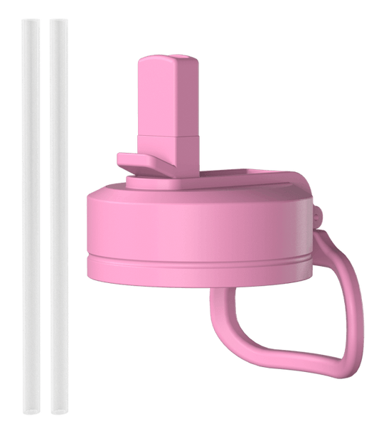Straw Lid / Black - Bubble Gum