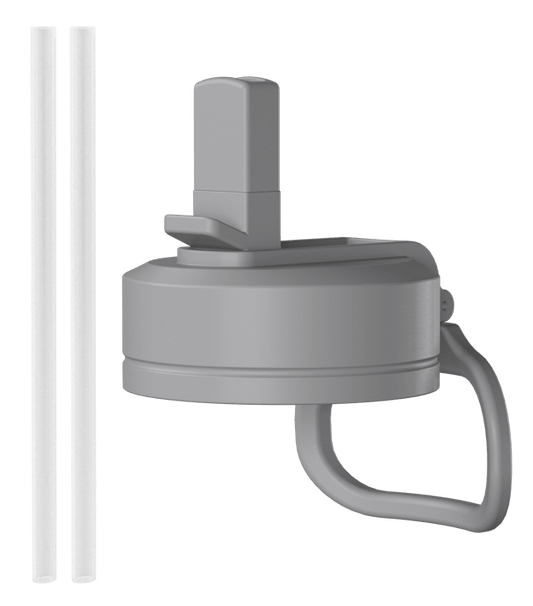 Straw Lid / Black - Grey