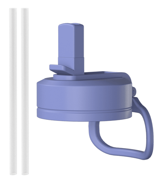 Straw Lid / Black - Iris
