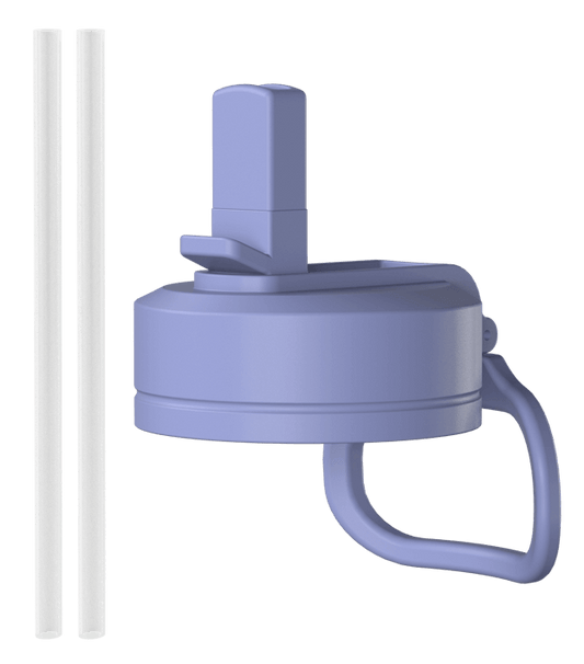 Straw Lid / Black - Periwinkle