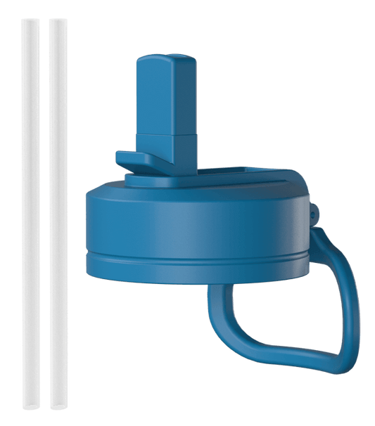 Straw Lid / Black - Sky