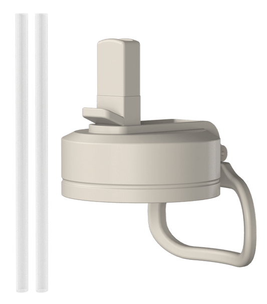 Straw Lid / Black - Stone