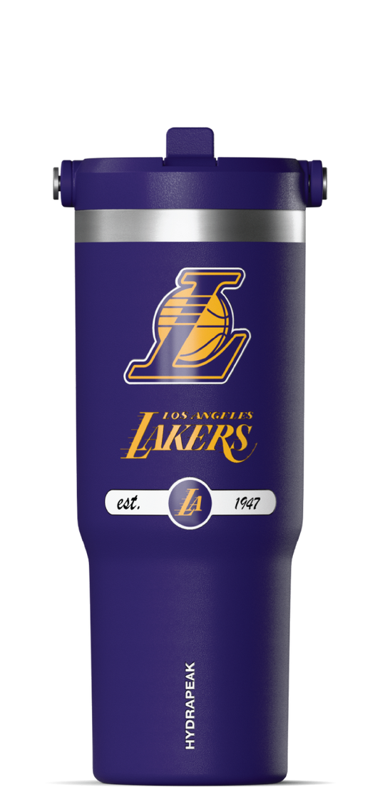 NBA 32oz Nomad Tumbler with Handle and Sip Lid - Los Angeles Lakers