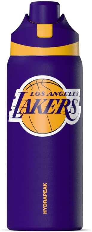 NBA 32oz Oasis Water Bottle with Push-Button Chug Lid and Flexible Handle