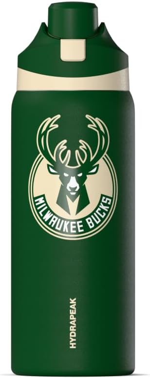 NBA 32oz Oasis Water Bottle with Push-Button Chug Lid and Flexible Handle