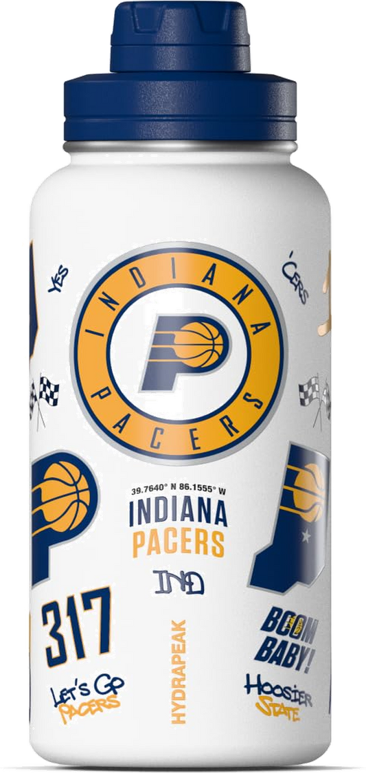 NBA 32oz Active City Vibes Collection Water Bottle with Chug Lid - Indiana Pacers