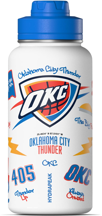 NBA 32oz Active City Vibes Collection Water Bottle with Chug Lid