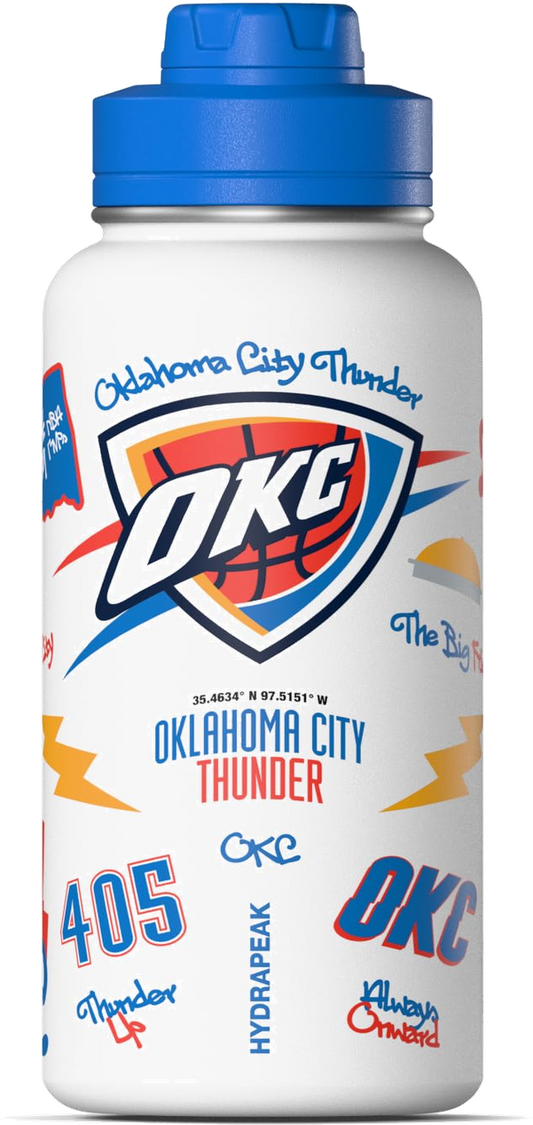 NBA 32oz Active City Vibes Collection Water Bottle with Chug Lid - Oklahoma City Thunder