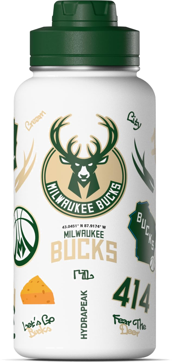 NBA 32oz Active City Vibes Collection Water Bottle with Chug Lid