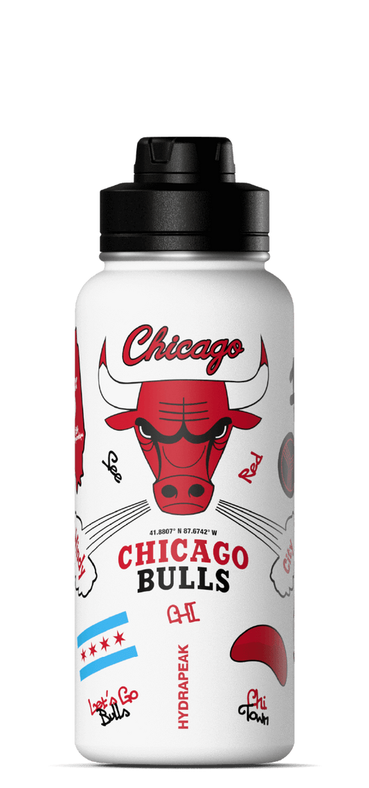 NBA 32oz Active City Vibes Collection Water Bottle with Chug Lid - Chicago Bulls