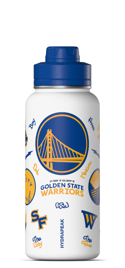NBA 32oz Active City Vibes Collection Water Bottle with Chug Lid - Golden State Warriors