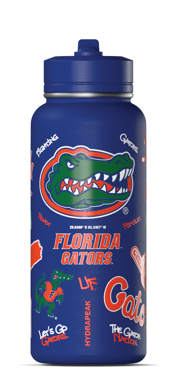 Gators 32oz Active Water Bottle with Straw Lid