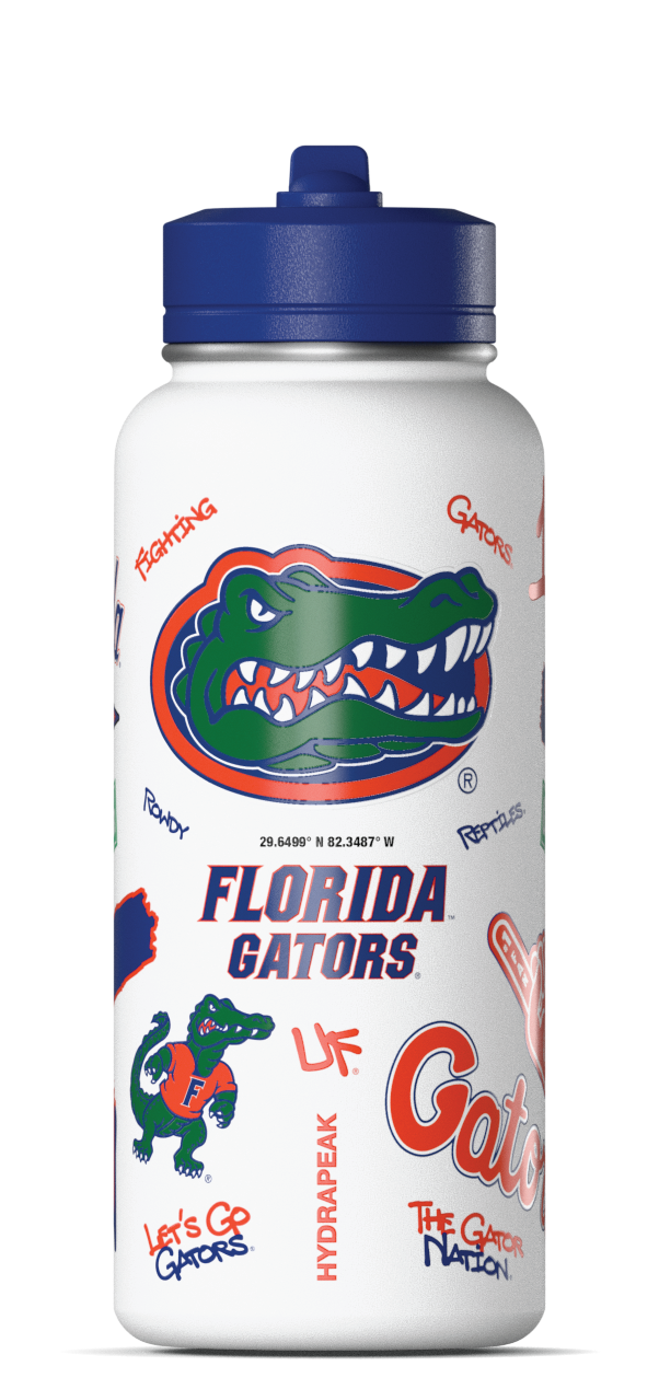 Gators 32oz Active Water Bottle with Straw Lid