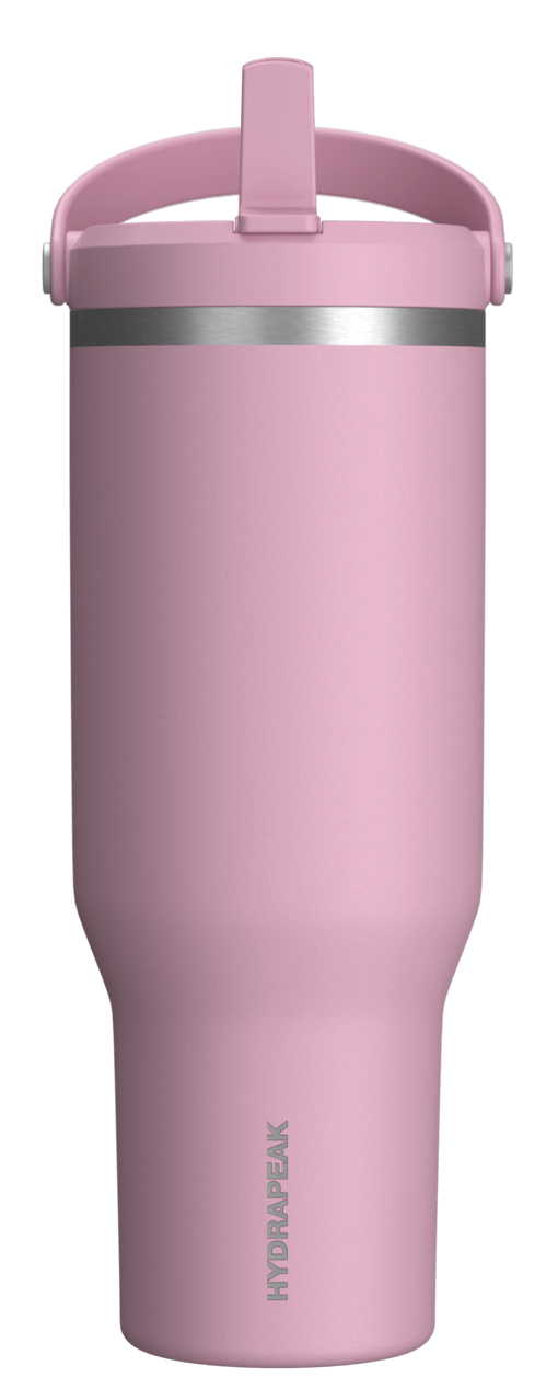 40oz Nomad with Handle and Straw Lid - Cotton Pink