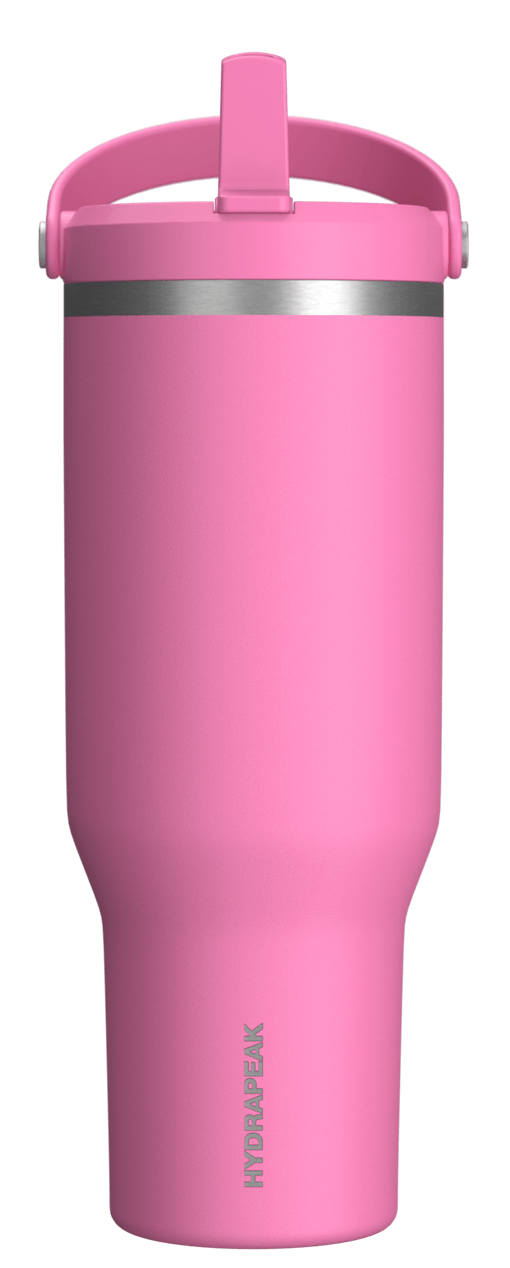 40oz Nomad with Handle and Straw Lid - Hot Pink