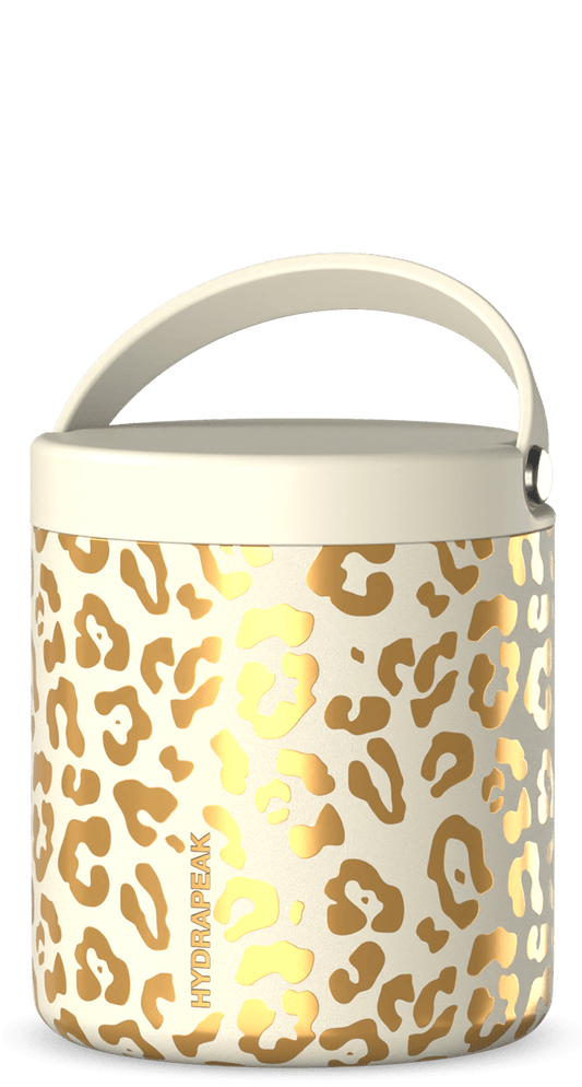 25oz Thermos Food Jar - Gold Leopard