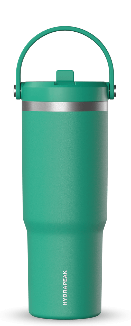 32oz Nomad with Handle and Straw Lid - Kelly Green