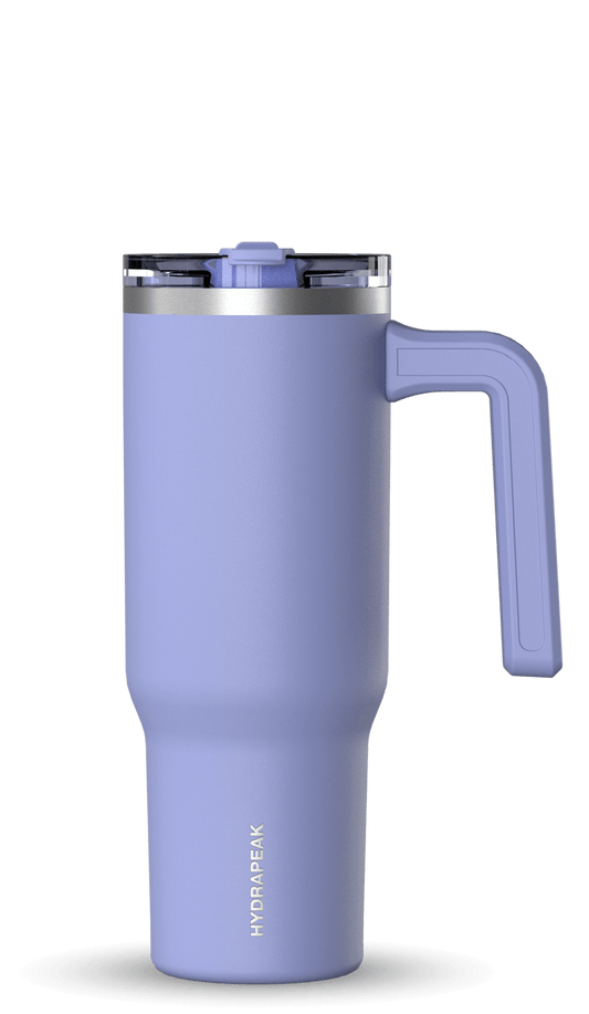 32oz Voyager With Sip and Straw Lid - Periwinkle Soft