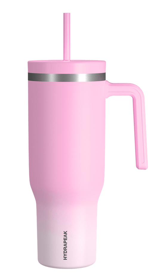 40oz Voyager Tumbler with Straw Lid - Iced Ombre Bubblegum