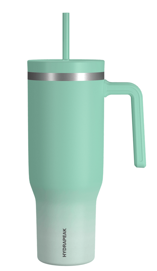 40oz Voyager Tumbler with Straw Lid - Iced Ombre Pale Sage