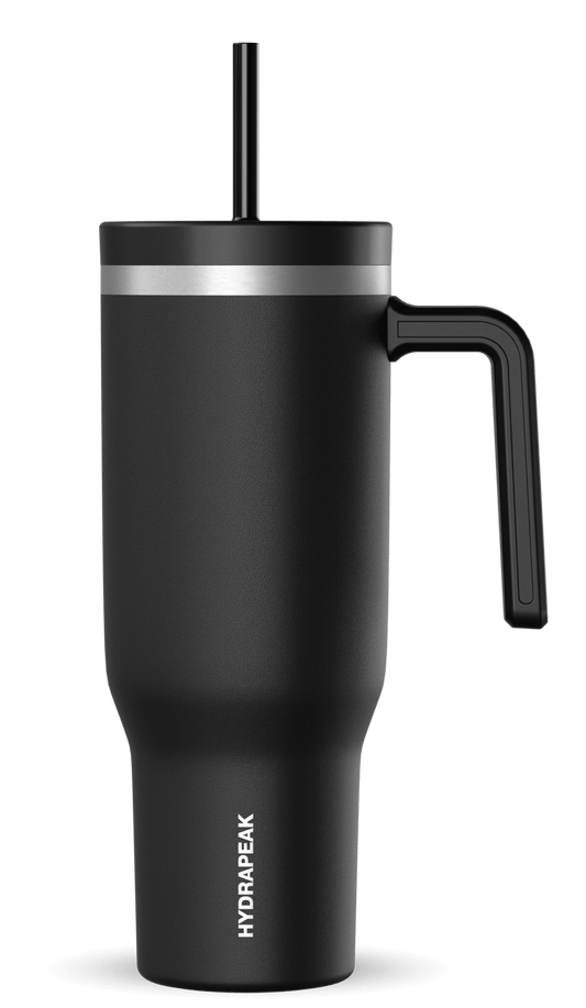 40oz Voyager Tumbler with Straw Lid - Black
