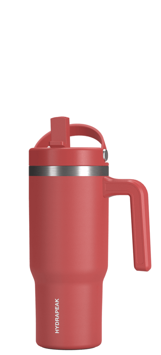 18oz Kids Voyager With Straw Lid - Faded Red