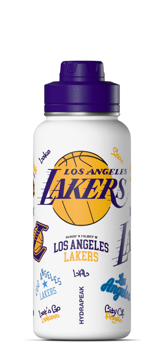 NBA 32oz Active City Vibes Collection Water Bottle with Chug Lid - Los Angeles Lakers