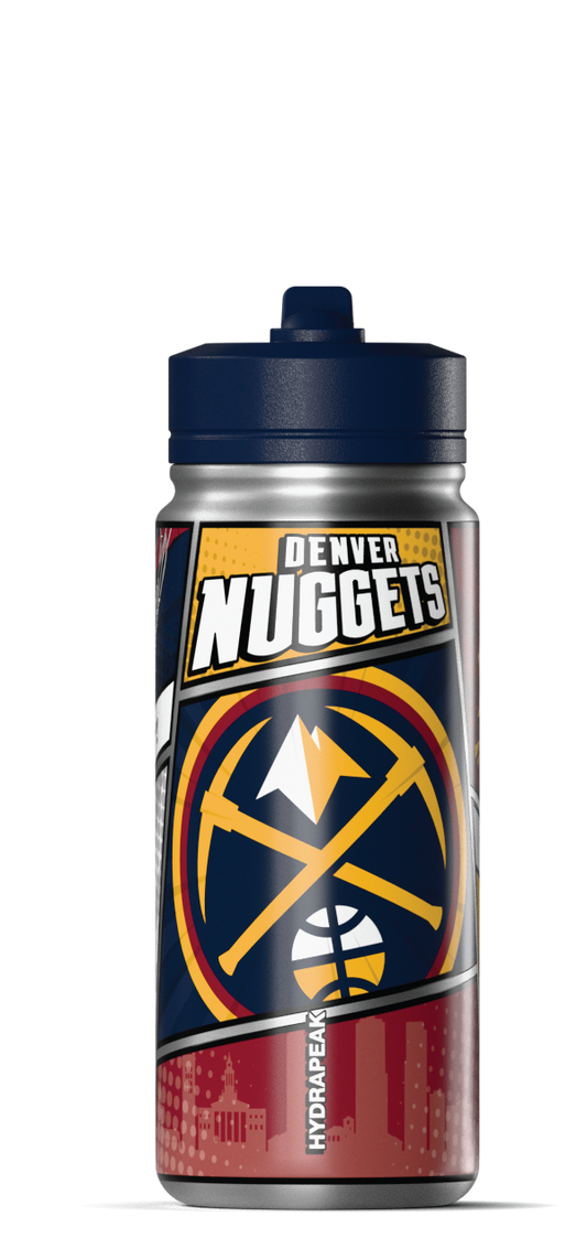 NBA 20oz Active Insulated Water Bottle â€“ Stainless Steel with Straw Lid & Handle - Denver Nuggets