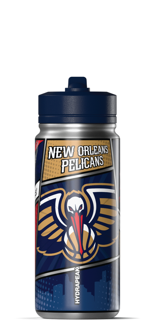 NBA 20oz Active Insulated Water Bottle â€“ Stainless Steel with Straw Lid & Handle - New Orleans Pelicans