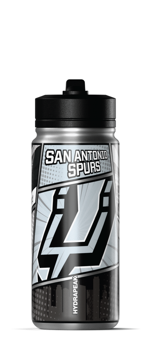 NBA 20oz Active Insulated Water Bottle â€“ Stainless Steel with Straw Lid & Handle - San Antonio Spurs