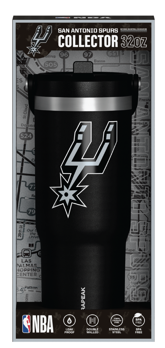 NBA 32oz Nomad with Straw Lid in Collectors Box - San Antonio Spurs