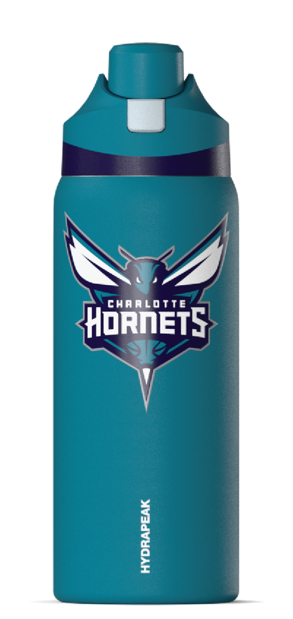 NBA 32oz Oasis Water Bottle with Push-Button Chug Lid and Flexible Handle