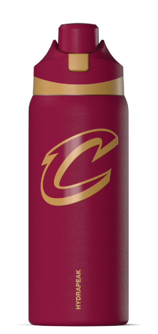 NBA 32oz Oasis Water Bottle with Push-Button Chug Lid and Flexible Handle - Cleveland Cavaliers