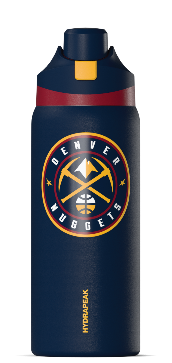 NBA 32oz Oasis Water Bottle with Push-Button Chug Lid and Flexible Handle