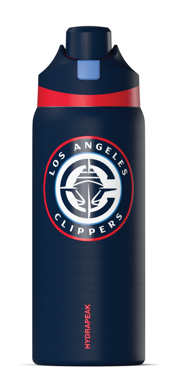 NBA 32oz Oasis Water Bottle with Push-Button Chug Lid and Flexible Handle