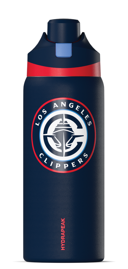 NBA 32oz Oasis Water Bottle with Push-Button Chug Lid and Flexible Handle
