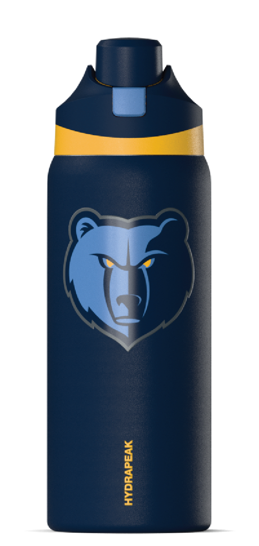 NBA 32oz Oasis Water Bottle with Push-Button Chug Lid and Flexible Handle - Memphis Grizzlies