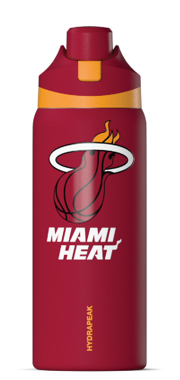 NBA 32oz Oasis Water Bottle with Push-Button Chug Lid and Flexible Handle