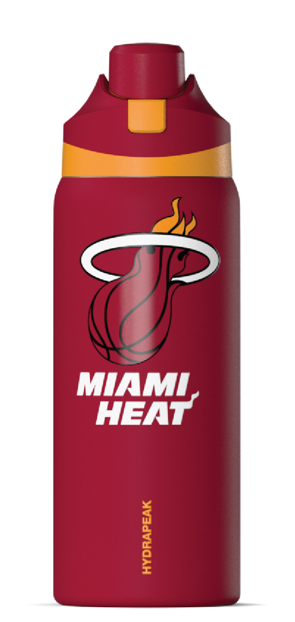 NBA 32oz Oasis Water Bottle with Push-Button Chug Lid and Flexible Handle