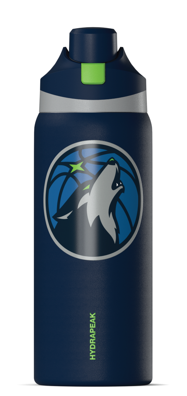 NBA 32oz Oasis Water Bottle with Push-Button Chug Lid and Flexible Handle