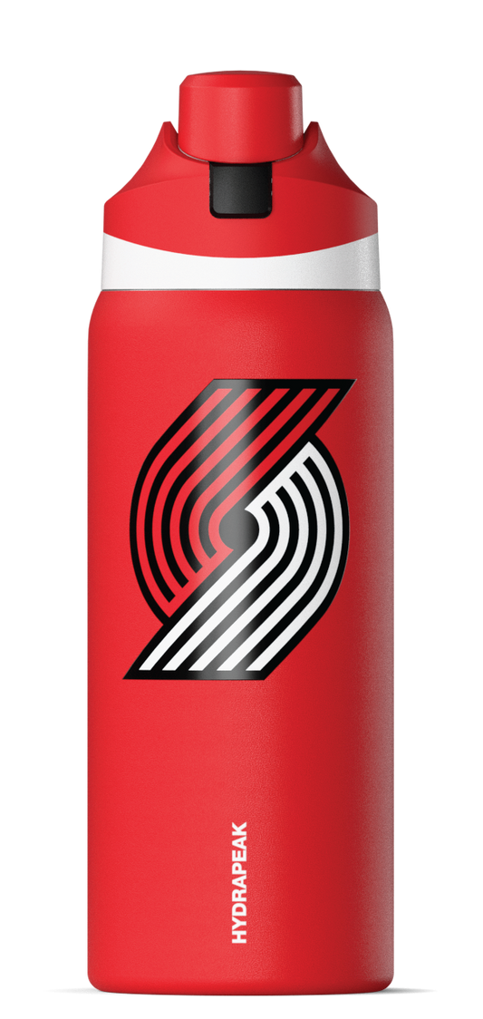 NBA 32oz Oasis Water Bottle with Push-Button Chug Lid and Flexible Handle - Portland Trail Blazers