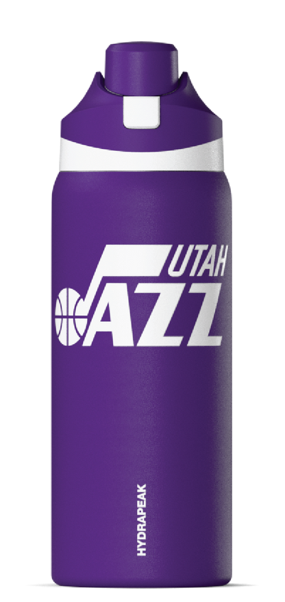 NBA 32oz Oasis Water Bottle with Push-Button Chug Lid and Flexible Handle
