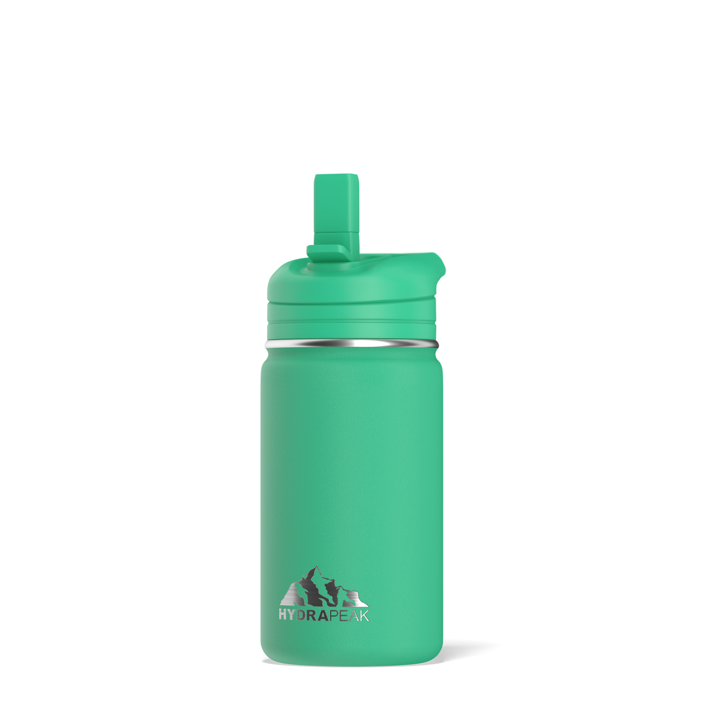 Mini 14oz Stainless Steel Kids Water Bottle with Straw Lid- Jade