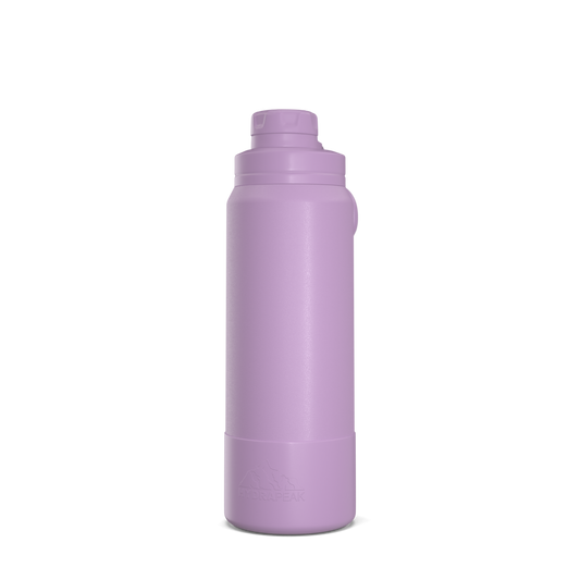 26oz Insulated Water Bottles with Matching Chug Lid and Rubber Boot- Mauve