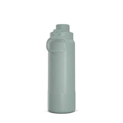 26oz Insulated Water Bottles with Matching Chug Lid and Rubber Boot - Pale Sage