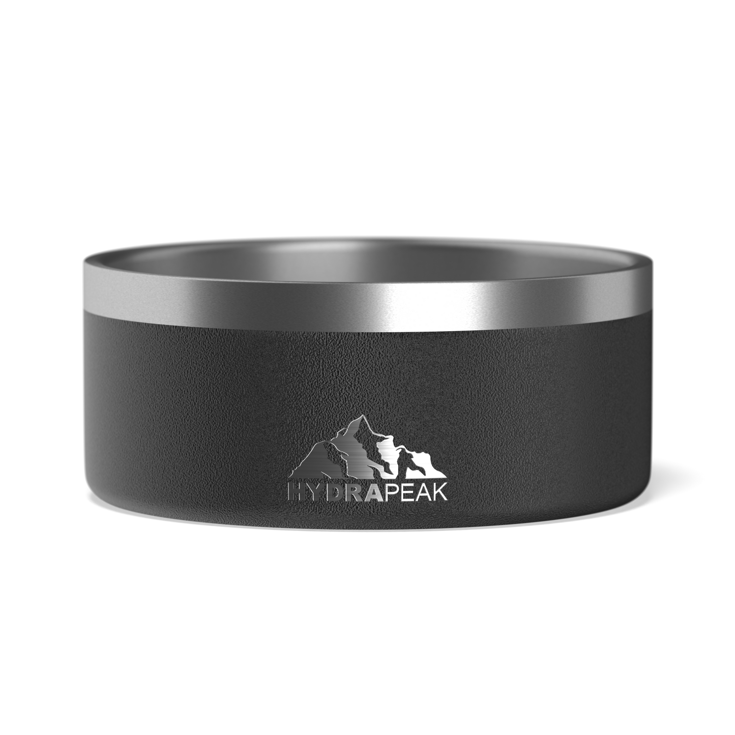 4 Cup Stainless Steel Dog Bowls for Water or Food - Black