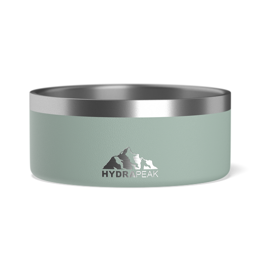 4 Cup Stainless Steel Dog Bowls for Water or Food- Teal